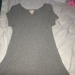 Gray T-shirt dress